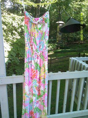 Gorgeous Floral Strapless Lilly Pulitzer Maxi L